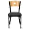 Flash Furniture Hercules Restaurant Chair, 16-1/4 in W 21-1/2" L 32-3/4" H, Vinyl Seat XU-DG-6F2B-CIR-BLKV-GG - alternate 6