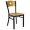 Flash Furniture Hercules Restaurant Chair, Wood Back, 16-1/4 in W 21-1/2" L 32-3/4" H XU-DG-6F2B-CIR-NATW-GG - alternate 3