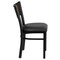 Flash Furniture Hercules Restaurant Chair, Black Back, 17 in W 21" L 32" H XU-DG-6G5B-WAL-BLKV-GG - alternate 4