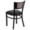 Flash Furniture Hercules Restaurant Chair, Black Back, 17 in W 21" L 32" H XU-DG-6G5B-WAL-BLKV-GG - alternate 2