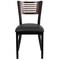 Flash Furniture Hercules Restaurant Chair, Black Back, 17 in W 21" L 32" H XU-DG-6G5B-WAL-BLKV-GG - alternate 8