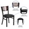 Flash Furniture Hercules Restaurant Chair, Black Back, 17 in W 21" L 32" H XU-DG-6G5B-WAL-BLKV-GG - alternate 3