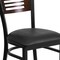 Flash Furniture Hercules Restaurant Chair, Black Back, 17 in W 21" L 32" H XU-DG-6G5B-WAL-BLKV-GG - alternate 10
