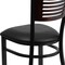 Flash Furniture Hercules Restaurant Chair, Black Back, 17 in W 21" L 32" H XU-DG-6G5B-WAL-BLKV-GG - alternate 9