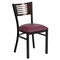 Flash Furniture Hercules Restaurant Chair, Black Back, 17 in W 21" L 32" H XU-DG-6G5B-WAL-BURV-GG - alternate 2