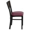 Flash Furniture Hercules Restaurant Chair, Black Back, 17 in W 21" L 32" H XU-DG-6G5B-WAL-BURV-GG - alternate 5