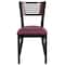 Flash Furniture Hercules Restaurant Chair, Black Back, 17 in W 21" L 32" H XU-DG-6G5B-WAL-BURV-GG - alternate 6