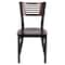 Flash Furniture Hercules Restaurant Chair, Black Back, 17 in W 21" L 32" H XU-DG-6G5B-WAL-MTL-GG - alternate 6