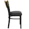 Flash Furniture Hercules Restaurant Chair, 16-3/4 in W 21-1/2" L 32-3/4" H, Vinyl Seat XU-DG-6G7B-SLAT-BLKV-GG - alternate 10