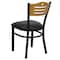 Flash Furniture Hercules Restaurant Chair, 16-3/4 in W 21-1/2" L 32-3/4" H, Vinyl Seat XU-DG-6G7B-SLAT-BLKV-GG - alternate 7