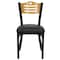 Flash Furniture Hercules Restaurant Chair, 16-3/4 in W 21-1/2" L 32-3/4" H, Vinyl Seat XU-DG-6G7B-SLAT-BLKV-GG - alternate 6
