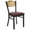 Flash Furniture Hercules Restaurant Chair, 16-3/4 in W 21-1/2" L 32-3/4" H, Vinyl Seat XU-DG-6G7B-SLAT-BURV-GG - alternate 5