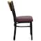 Flash Furniture Hercules Restaurant Chair, 16-3/4 in W 21-1/2" L 32-3/4" H, Vinyl Seat XU-DG-6G7B-SLAT-BURV-GG - alternate 6
