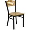 Flash Furniture Hercules Restaurant Chair, Wood Back, 16-3/4 in W 21-1/2" L 32-3/4" H XU-DG-6G7B-SLAT-NATW-GG - alternate 6