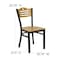 Flash Furniture Hercules Restaurant Chair, Wood Back, 16-3/4 in W 21-1/2" L 32-3/4" H XU-DG-6G7B-SLAT-NATW-GG - alternate 3