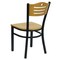 Flash Furniture Hercules Restaurant Chair, Wood Back, 16-3/4 in W 21-1/2" L 32-3/4" H XU-DG-6G7B-SLAT-NATW-GG - alternate 8