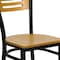 Flash Furniture Hercules Restaurant Chair, Wood Back, 16-3/4 in W 21-1/2" L 32-3/4" H XU-DG-6G7B-SLAT-NATW-GG - alternate 10