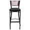 Flash Furniture Slat Stool, Blk/Mahogany, Black Vinyl Sea XU-DG-6H1B-MAH-BAR-BLKV-GG - alternate 7