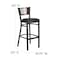 Flash Furniture Slat Stool, Blk/Walnut, Black Vinyl Seat XU-DG-6H1B-WAL-BAR-BLKV-GG - alternate 6