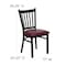 Flash Furniture Hercules Restaurant Chair, 17 in W 20-1/4" L 34-1/4" H XU-DG-6Q2B-VRT-BURV-GG - alternate 6