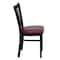 Flash Furniture Hercules Restaurant Chair, 17 in W 20-1/4" L 34-1/4" H XU-DG-6Q2B-VRT-BURV-GG - alternate 8