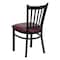 Flash Furniture Hercules Restaurant Chair, 17 in W 20-1/4" L 34-1/4" H XU-DG-6Q2B-VRT-BURV-GG - alternate 3