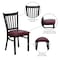 Flash Furniture Hercules Restaurant Chair, 17 in W 20-1/4" L 34-1/4" H XU-DG-6Q2B-VRT-BURV-GG - alternate 5