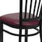 Flash Furniture Hercules Restaurant Chair, 17 in W 20-1/4" L 34-1/4" H XU-DG-6Q2B-VRT-BURV-GG - alternate 9