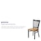 Flash Furniture Hercules Restaurant Chair, 17 in W 20-1/4" L 34-1/4" H XU-DG-6Q2B-VRT-NATW-GG - alternate 2