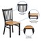 Flash Furniture Hercules Restaurant Chair, 17 in W 20-1/4" L 34-1/4" H XU-DG-6Q2B-VRT-NATW-GG - alternate 9