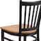 Flash Furniture Hercules Restaurant Chair, 17 in W 20-1/4" L 34-1/4" H XU-DG-6Q2B-VRT-NATW-GG - alternate 7