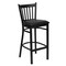 Flash Furniture Restaurant Stool, Vertical Back, Blk Seat XU-DG-6R6B-VRT-BAR-BLKV-GG - alternate 5