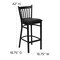 Flash Furniture Restaurant Stool, Vertical Back, Blk Seat XU-DG-6R6B-VRT-BAR-BLKV-GG - alternate 9