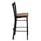 Flash Furniture Restaurant Stool, Vertical Back, Chy Seat XU-DG-6R6B-VRT-BAR-CHYW-GG - alternate 5
