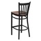 Flash Furniture Restaurant Stool, Vertical Back, Chy Seat XU-DG-6R6B-VRT-BAR-CHYW-GG - alternate 3