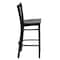 Flash Furniture Restaurant Stool, Vertical Back, Mah Seat XU-DG-6R6B-VRT-BAR-MAHW-GG - alternate 8