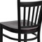 Flash Furniture Restaurant Stool, Vertical Back, Mah Seat XU-DG-6R6B-VRT-BAR-MAHW-GG - alternate 9