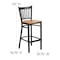 Flash Furniture Restaurant Stool, Vertical Back, Nat Seat XU-DG-6R6B-VRT-BAR-NATW-GG - alternate 4