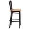 Flash Furniture Restaurant Stool, Vertical Back, Nat Seat XU-DG-6R6B-VRT-BAR-NATW-GG - alternate 6