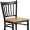 Flash Furniture Restaurant Stool, Vertical Back, Nat Seat XU-DG-6R6B-VRT-BAR-NATW-GG - alternate 5