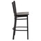 Flash Furniture Restaurant Stool, Vertical Back, Wal Seat XU-DG-6R6B-VRT-BAR-WALW-GG - alternate 4