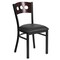 Flash Furniture Hercules Restaurant Chair, 17 in W 21" L 32" H, Vinyl Seat XU-DG-6Y2B-WAL-BLKV-GG - alternate 4