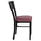 Flash Furniture Hercules Restaurant Chair, 17 in W 21" L 32" H XU-DG-6Y2B-WAL-BURV-GG - alternate 2