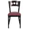 Flash Furniture Hercules Restaurant Chair, 17 in W 21" L 32" H XU-DG-6Y2B-WAL-BURV-GG - alternate 6