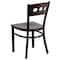 Flash Furniture Hercules Restaurant Chair, Wood Back, 17 in W 21" L 32" H XU-DG-6Y2B-WAL-MTL-GG - alternate 3