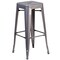 Flash Furniture 30" Clear Coat Silver Backless Metal Stool XU-DG-TP0004-30-GG - alternate 5