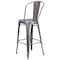 Flash Furniture Lincoln 30'' High Silver Antique Finish with Clear Coat Indoor Barstool with Back XU-DG-TP001B-30-GG - alternate 5