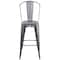 Flash Furniture Lincoln 30'' High Silver Antique Finish with Clear Coat Indoor Barstool with Back XU-DG-TP001B-30-GG - alternate 7