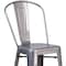 Flash Furniture Lincoln 30'' High Silver Antique Finish with Clear Coat Indoor Barstool with Back XU-DG-TP001B-30-GG - alternate 3