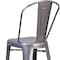 Flash Furniture Lincoln 30'' High Silver Antique Finish with Clear Coat Indoor Barstool with Back XU-DG-TP001B-30-GG - alternate 10